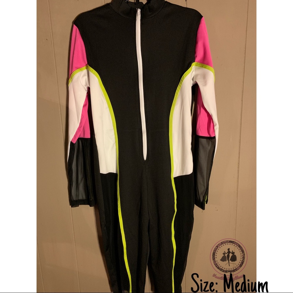 Bodycon Jumpsuit Romper - Zip Up V-Neck One Piece